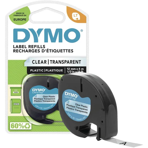 Dymo Kaseta s trakom za LetraTag,4 met,12 mm,plastic transparent – S0721530