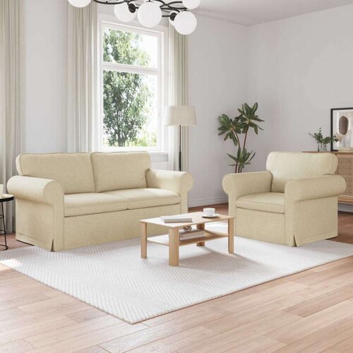 SOFA 2 pcs Krema Metal Cene