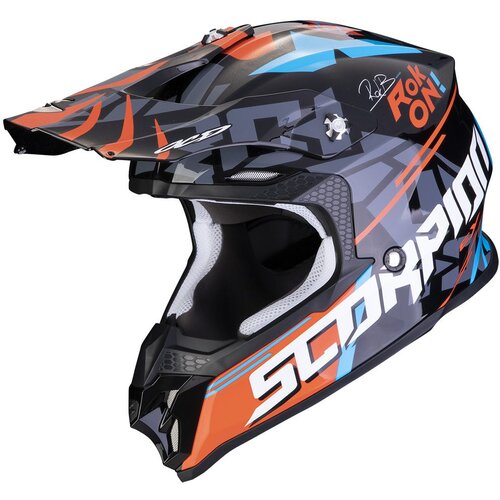 Scorpion kaciga Vx-16 evo air rok black orange Slike