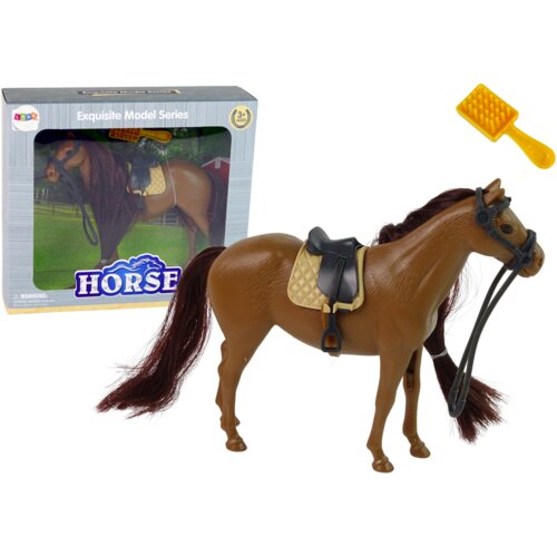 Brown Mane Combing Horse Figurine Slike