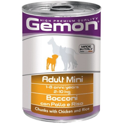 Gemon Dog Chunks Adult Mini With Chicken And Rice 415 g Cene