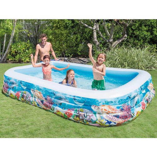 Intex Swim Center obiteljski bazen 305 x 183 x 56 cm s morskim uzorkom Cijene