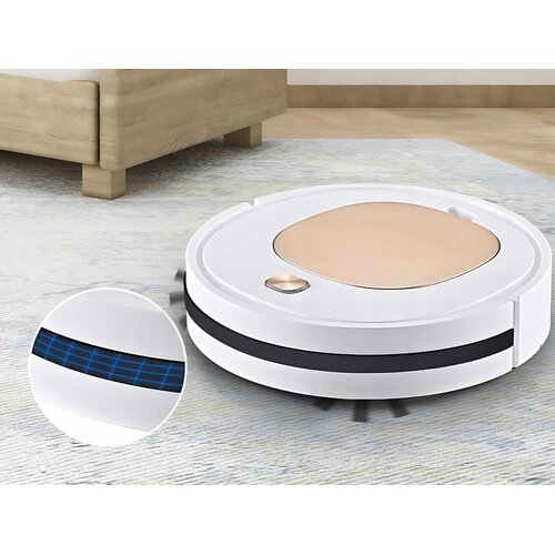  Avtomatski aku. brezžični robotski sesalnik USB 28cm zlat Slike