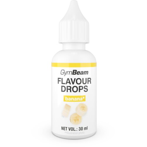 GymBeam Flavour Drops 30 ml banana Slike