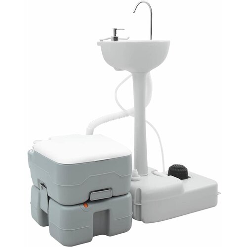  Kamperski WC set 2 pcs Siva 50,5 x 33 x 103 cm Cijene