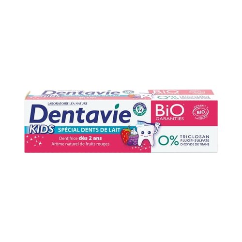 DENTAVIE kids Pasta za zube - Crveno voće Slike