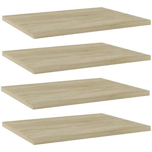 VidaXL Police za knjige 4 kom boja hrasta sonome 40x30x1 5 cm iverica Slike