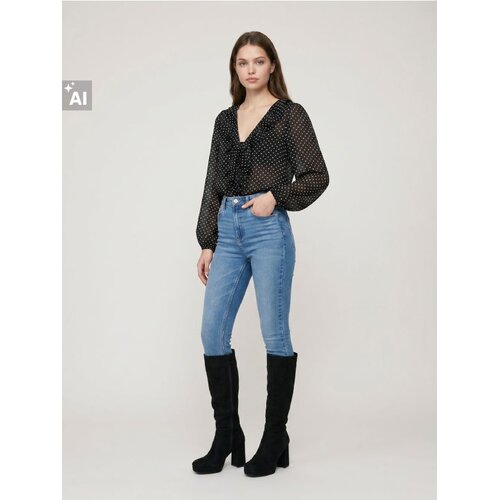 Sinsay Skinny traperice visokog struka s dodatkom viskoze Slike