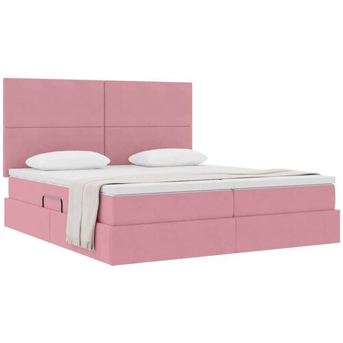  Krevet s od storage s madracem Ružičasta 180 x 200 cm Bar&amp;scaron;un Slike