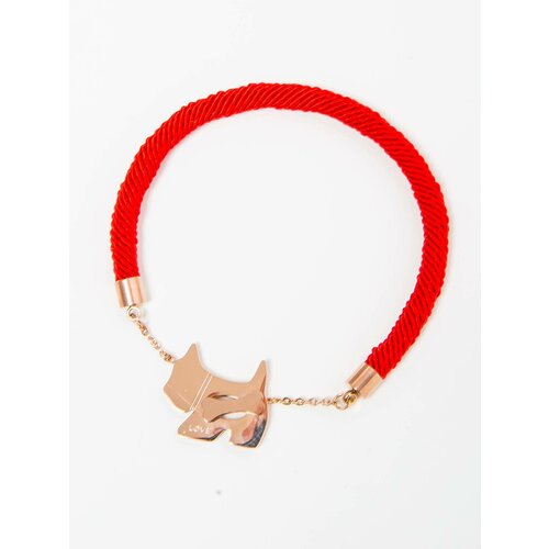 Yups Bracelet with golden dog red Slike