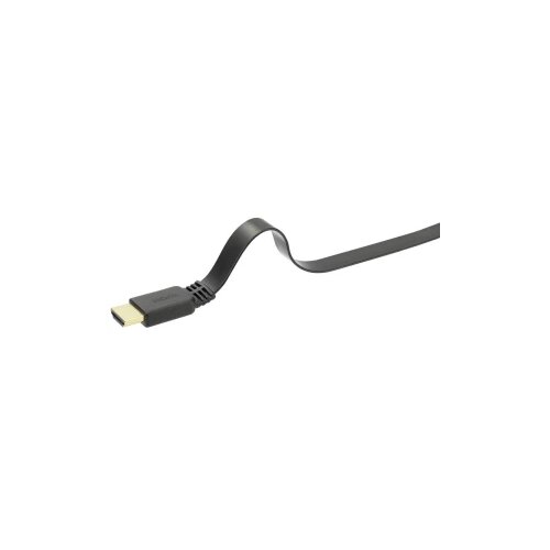 SpeaKa Professional HDMI priključni kabel 2.00 m SP-9075620 audio povratni kanal (arc), pozlaćeni kontakti, otporan na torziju, Ultra HD (4K) HDMI crna [1x mu&amp;scaron;ki konektor Slike