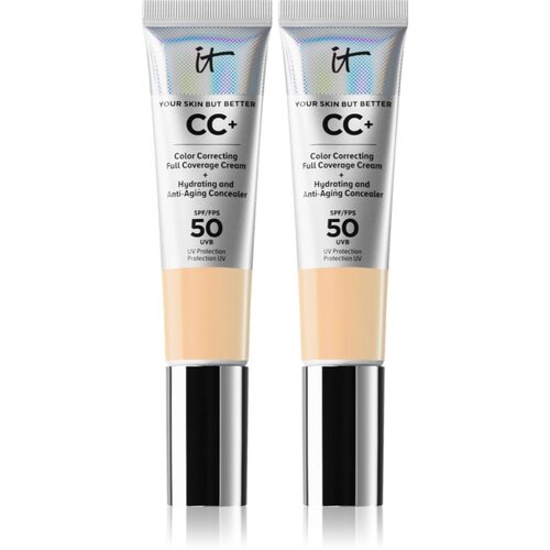 IT Cosmetics Your Skin But Better CC+ light meidum Duopack set Cene