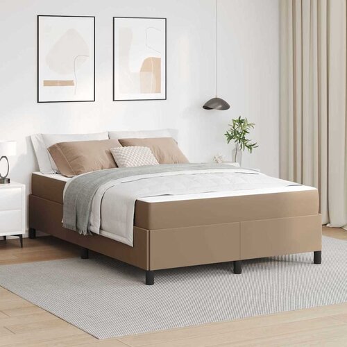 vidaXL Okvir kreveta s madracem Boja cappuccina 140 x 190 cm Cene
