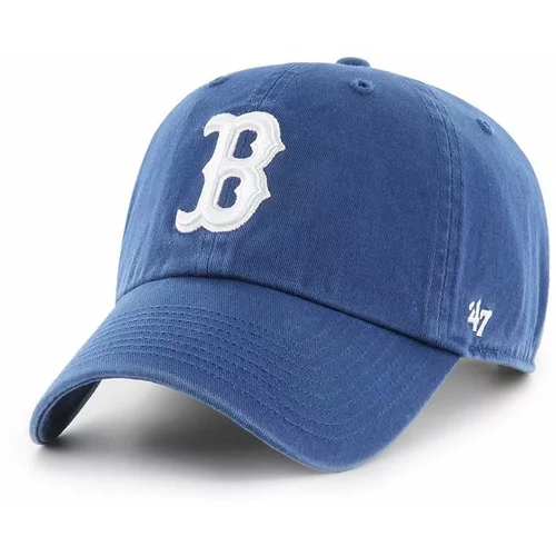 47 Brand Pamučna kapa sa šiltom MLB Boston Red Sox boja: tamno plava, s aplikacijom