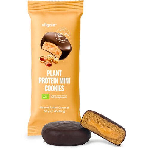Vilgain Bio mini keksi s biljnim proteinima - Kikiriki sa slanom karamelom Cene