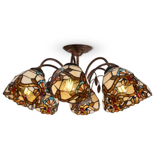 Brilagi tifani vitražni plafonski luster mirabella 8xE27/60W/230V prečnik 68 cm Slike