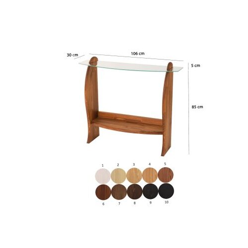 Hanah home surf - chesnut, transparent chesnuttransparent dresser Slike
