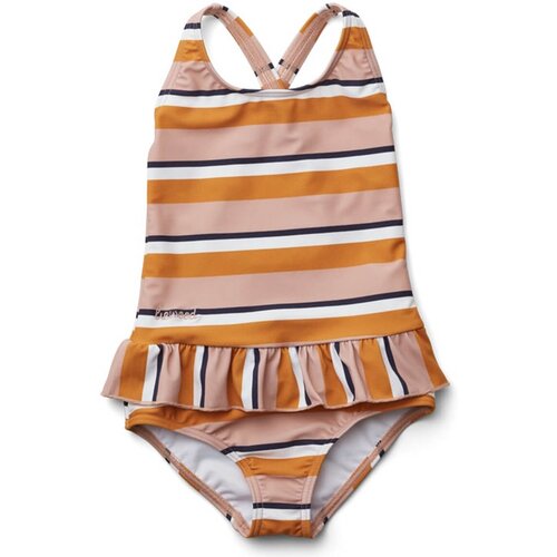 Liewood otro&scaron;ke kopalke stripe rose/mustard/creme Cene