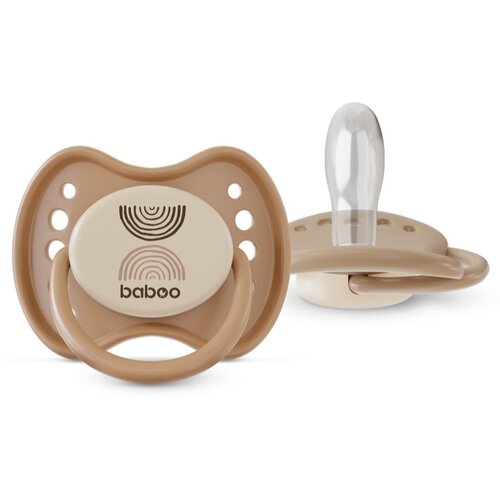 Baboo Soothers Silicone Symmetrical with Case duda Au Naturale 0-6 m 2 kos Cene