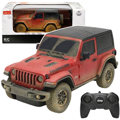  Licencirani auto na daljinsko upravljanje JEEP Wrangler Rubicon-Muddy Rastar 1:24 - crveni Cene