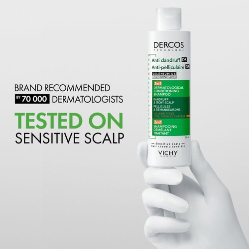 Vichy Dercos Anti-Dandruff &amp;scaron;ampon in balzam 2 v1 proti prhljaju 200 ml Slike