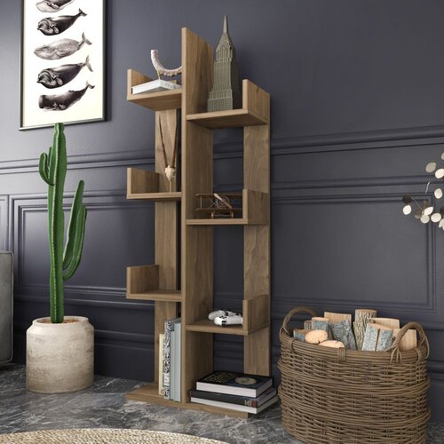 Woody Fashion Luisa - Walnut Walnut Bookshelf Cene