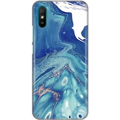  silikonska maska za xiaomi redmi 9A blue marble print plava Cene