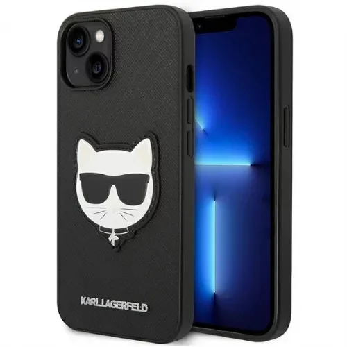 Karl Lagerfeld KLHCP14MSAPCHK za iPhone 14 Plus 6.7 črna zaščita - Choupette Head
