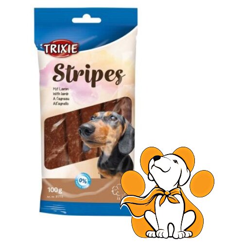 Trixie poslastica za pse Stripes janjetina 10 komada/100 g Cene