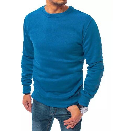 DStreet men's smooth dark blue sweatshirt BX5058 Slike