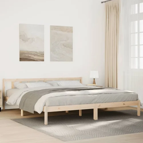 vidaXL Daljši posteljni okvir brez vzmetnice 180x210 cm trdna borovina vidaXL Daljši posteljni okvir brez vzmetnice 180x210 cm trdna borovina