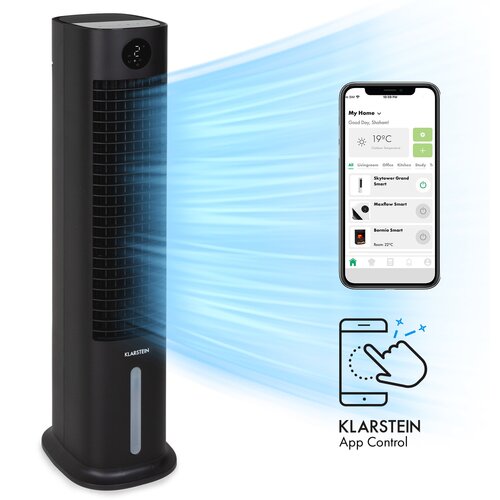 Klarstein Skytower Grand Smart, rashlađivač zraka, 80 W, 480 m³ / h, 8 litara, prijenosni Cijene