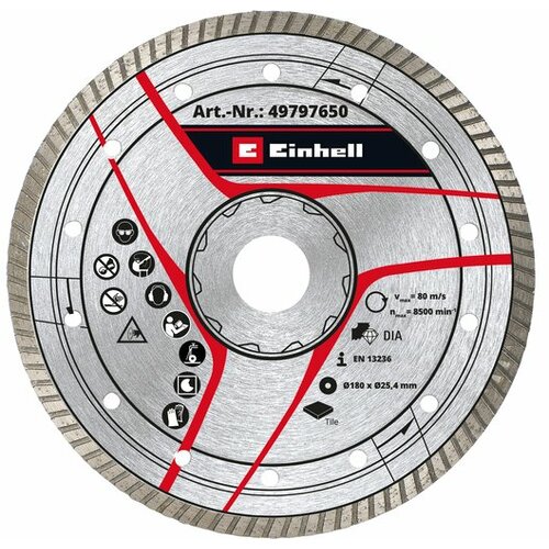 Einhell dijamantna rezna ploča 180x25.4 Turbo Cene