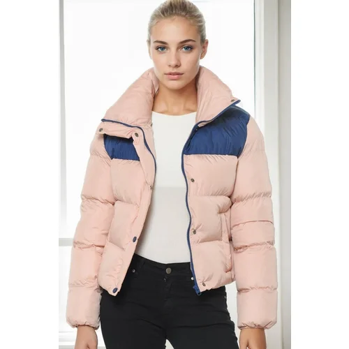 Dewberry Z6649 LADIES' COAT-PINK