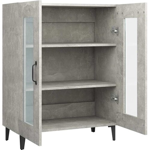  Komoda siva boja betona 69,5x34x90 cm od konstruiranog drva Slike