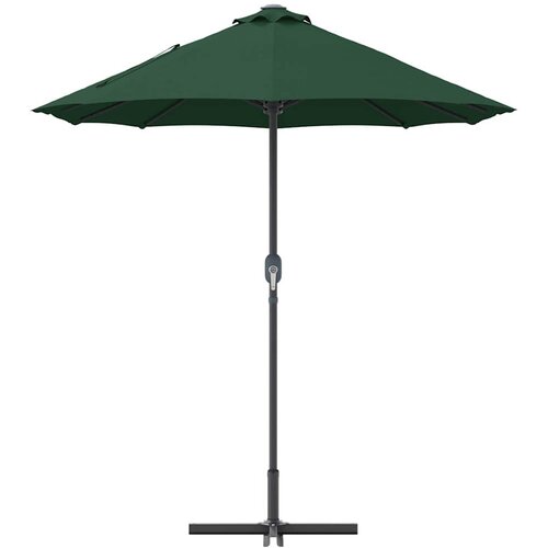 Vrtni suncobran Zelena 370 x 197 x 239 cm Poliester i aluminij Slike
