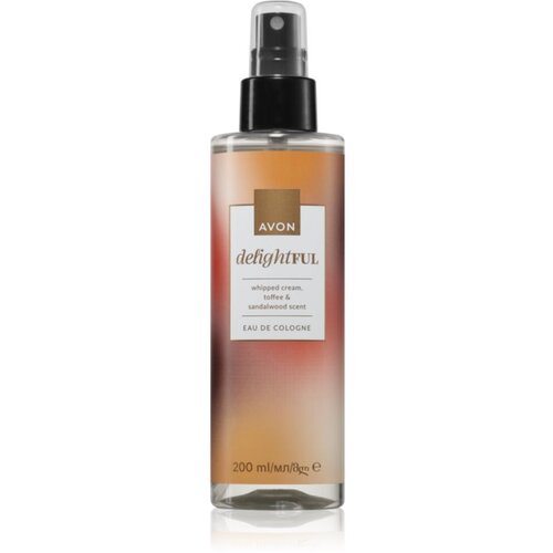 Avon DelightFull Whipped Cream &amp;amp; Toffee &amp;amp; Sandalwood kolonjska voda za ženske 200 ml Slike