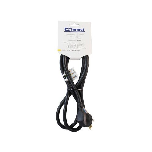 Commel Priključni kabel H05VV-F 3X2,5 1,5 m crni Cijene