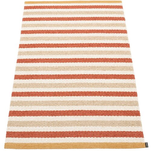 Pappelina Opečnato oranžna/kremno bela notranja in zunanja preproga 70x120 cm Teo Brick – Cene