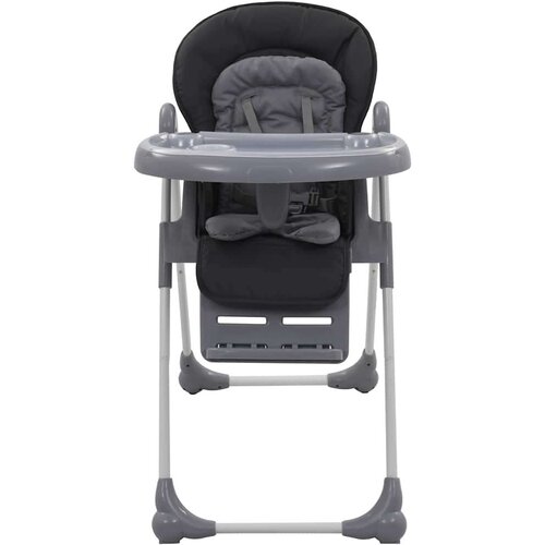 vidaXL Visoka hranilica za bebe siva Cijene