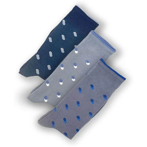 Duca di Morrone Nogavice Dali Summer Socks - Tripack Blue Modra