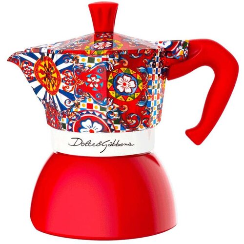  Talijanska Moka za Kavu Bialetti D&amp G RED 4T Crvena Nehrđajući Čelik 4 Tasītes Cijene