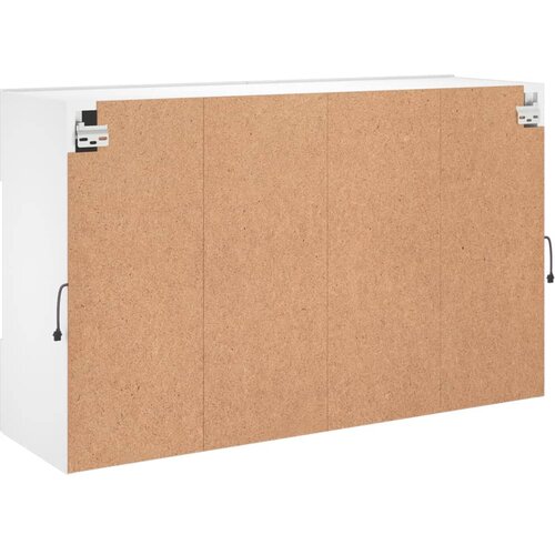 Zidni TV ormarić s LED svjetlima bijeli 98,5x30x60,5 cm Slike