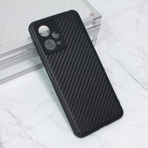  Maska za telefon Carbon fiber za Xiaomi Redmi Note 12 5G (EU) crna Cene