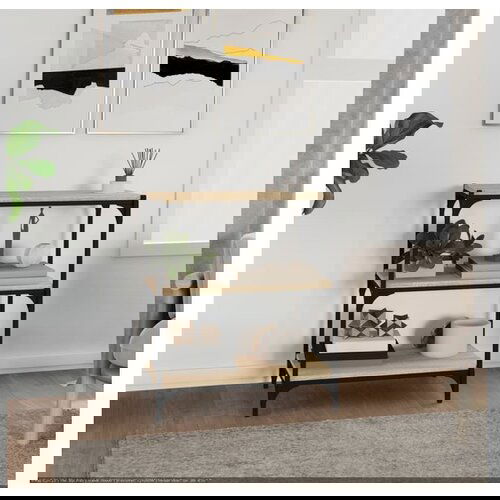  Knjižna omara sonoma hrast 60x33x70,5 cm inž. les in jeklo Cene