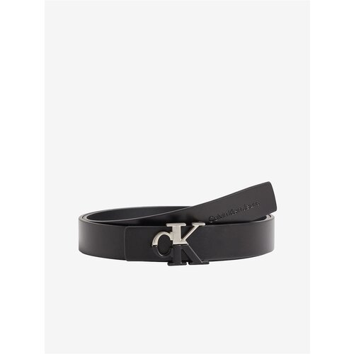 Calvin Klein Black Women&amp;#039;s Leather Belt Jeans - Women Slike