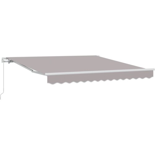vidaXL Ročna Retraktibilna Tenda Svetlo Siva 300x250 cm, Tenda Zamenjava Tkanine za 3x2,5 m Okvir Svetlo Siva Cene