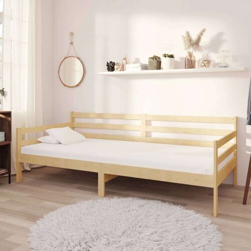  Dnevni ležaj s madracem 90 x 200 cm od masivne borovine Cijene