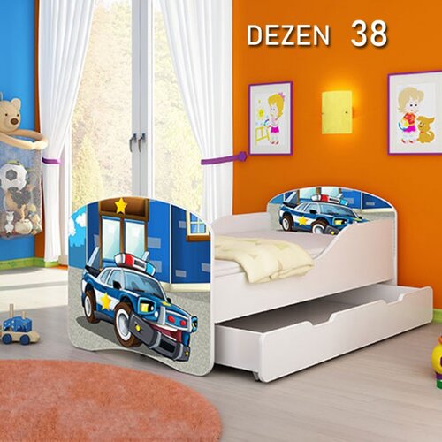 Olimp Sport dečiji krevet drveni 140x70cm sa fiokom i gratis dušek 45 dezena Cene