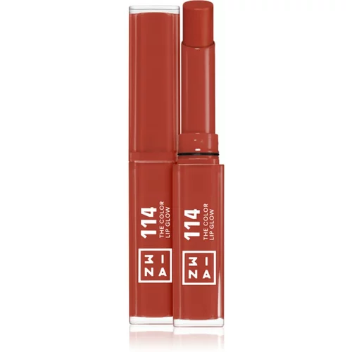 3INA The Color Lip Glow vlažilna šminka s sijajem odtenek 114 - Rich, teracotta brown 1,6 g